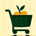 Icon representing product suggestions with a shopping cart and a health symbol